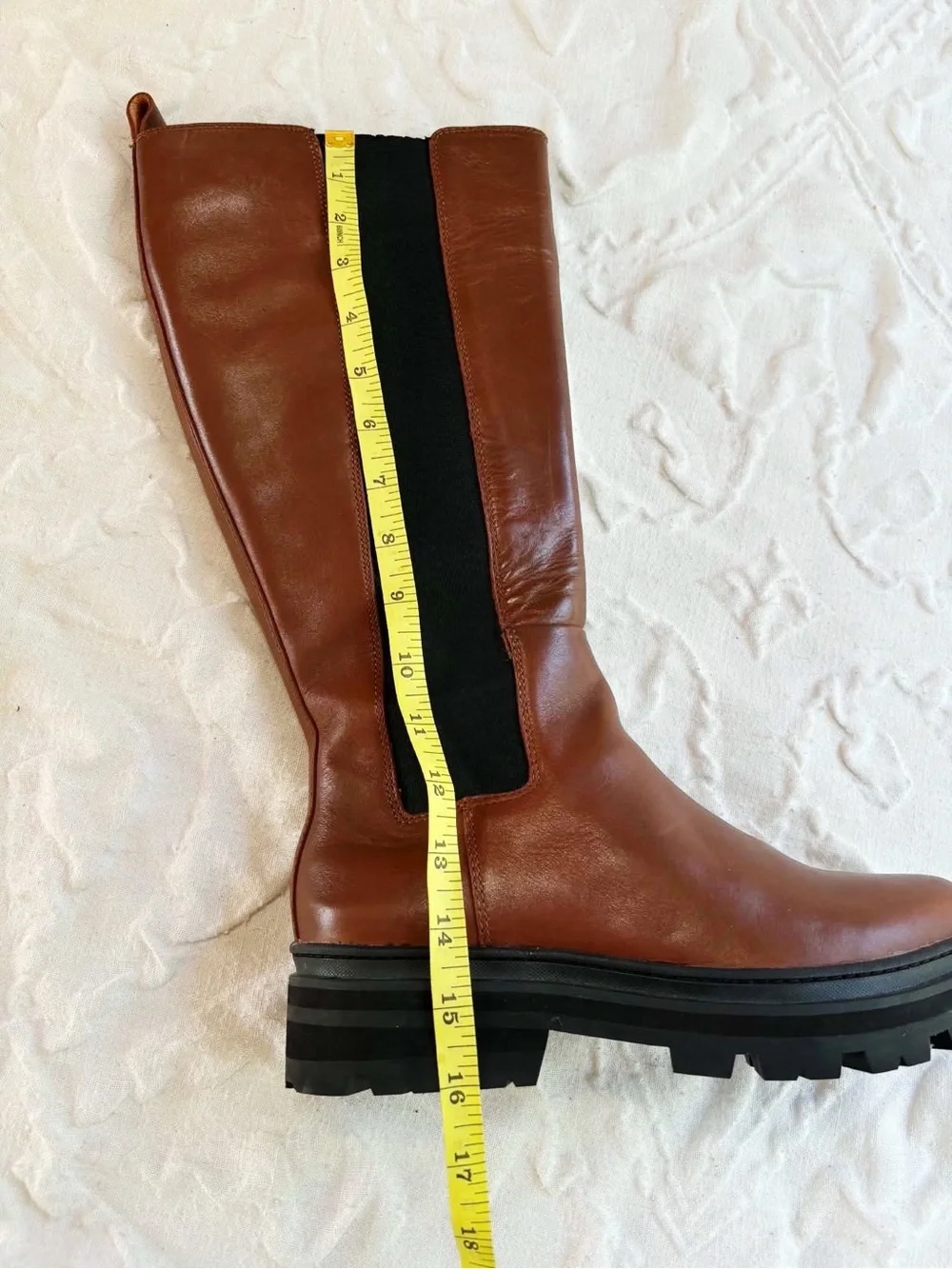 Madewell The Poppy Tall Lugsole Boot Size 8 New